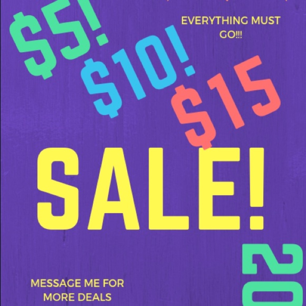 Everything must go (closet sale)